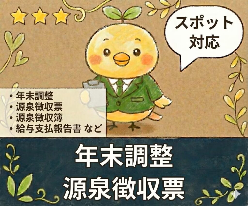 年末調整・源泉徴収票